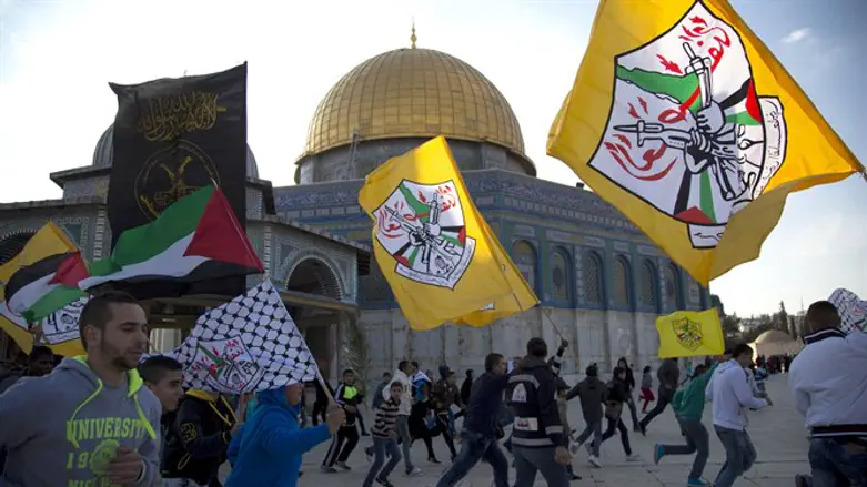 Terror flags on Temple Mount