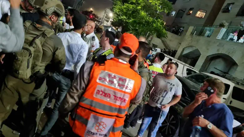 Scene of tragedy in Givat Ze'ev