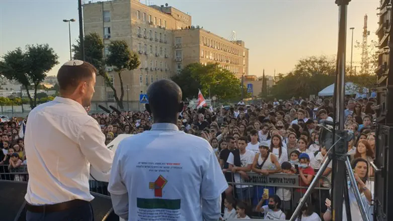 עצרת להשבת החטופים, השבוע בירושלים