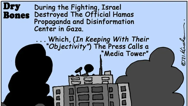 Dry Bones - IDF destroyed official Hamas PR center