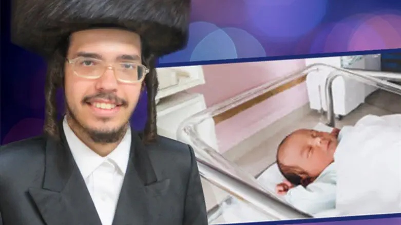 שמחה מהולה בצער: בן נולד ליוסף גרינבוים שנספה באסון במירון