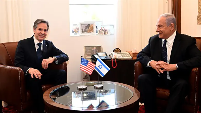 Биньямин Нетаньяху и Энтони Блинкен