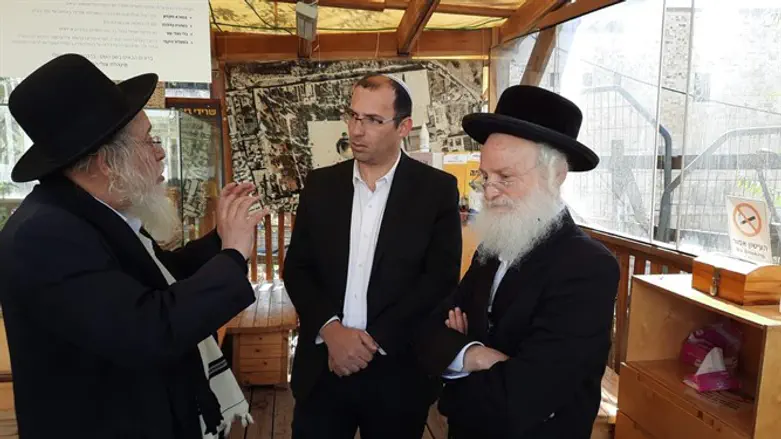 ח"כ שמחה רוטמן עם רבני העולים להר הבית