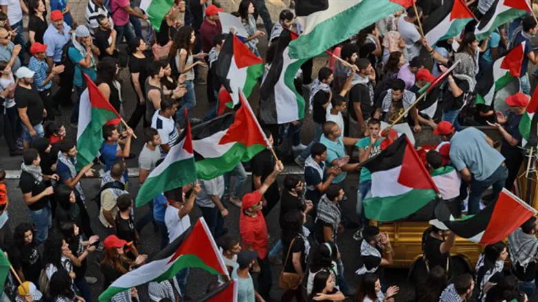 Пропалестинская акция (иллюстрация)Nazareth, July 2014