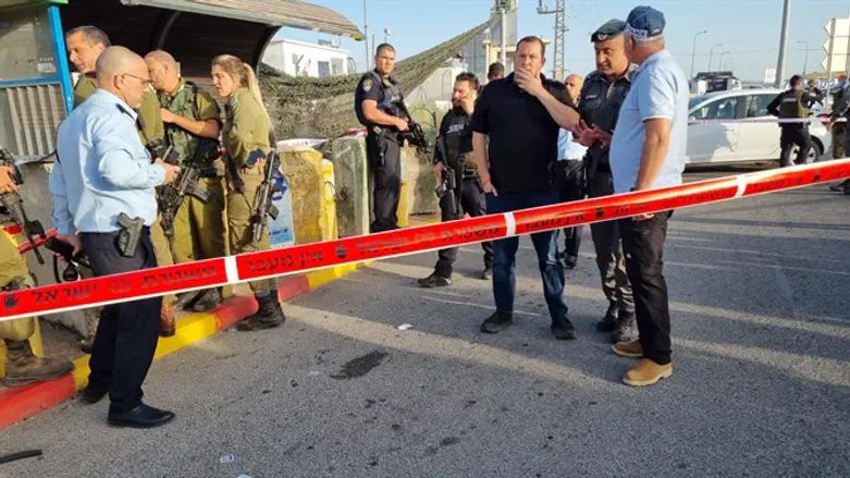 זירת הפיגוע בצומת תפוח