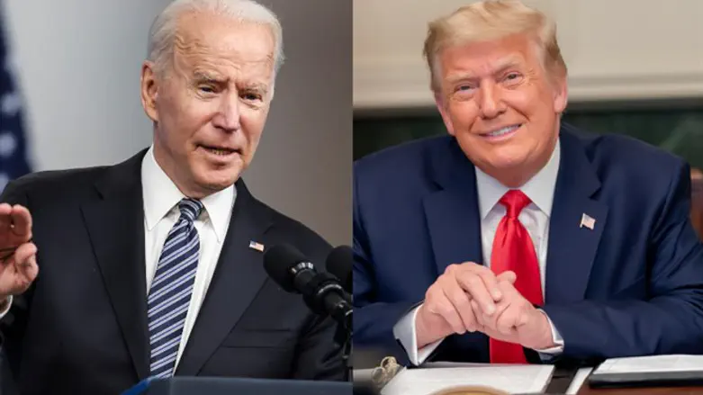 דונלד טראמפ וג'ו ביידן