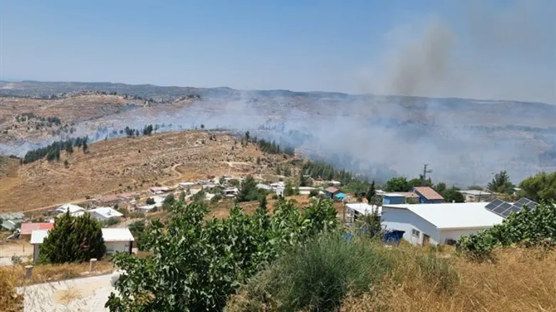 The fire near Bat Ayin