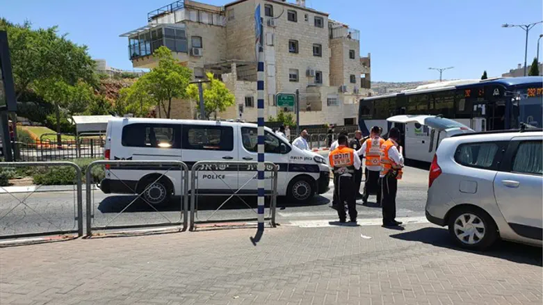 Scene from Beitar Illit bus accident