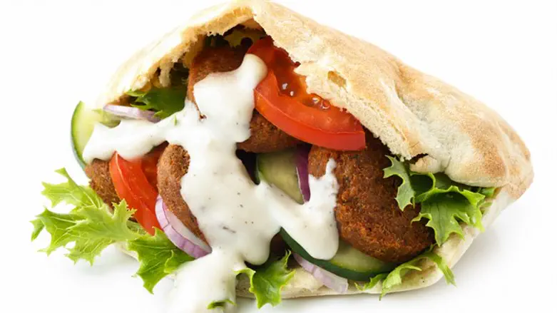 Falafel in a pita