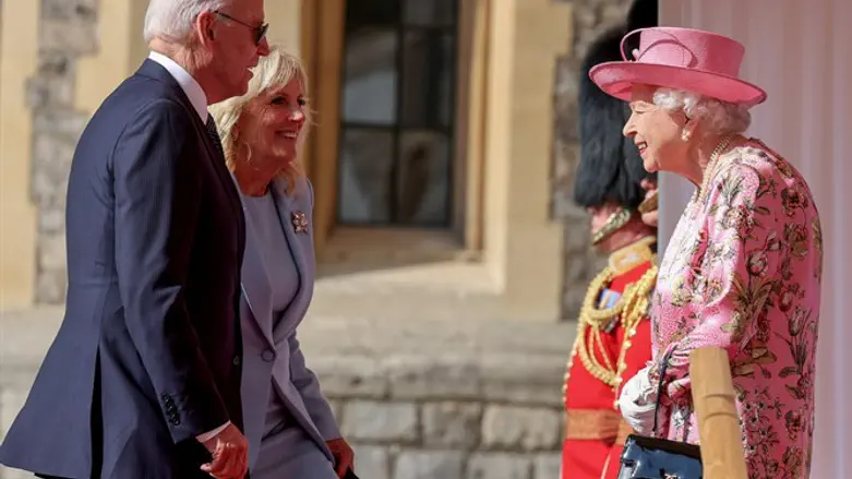 ביידן ומלכת בריטניה