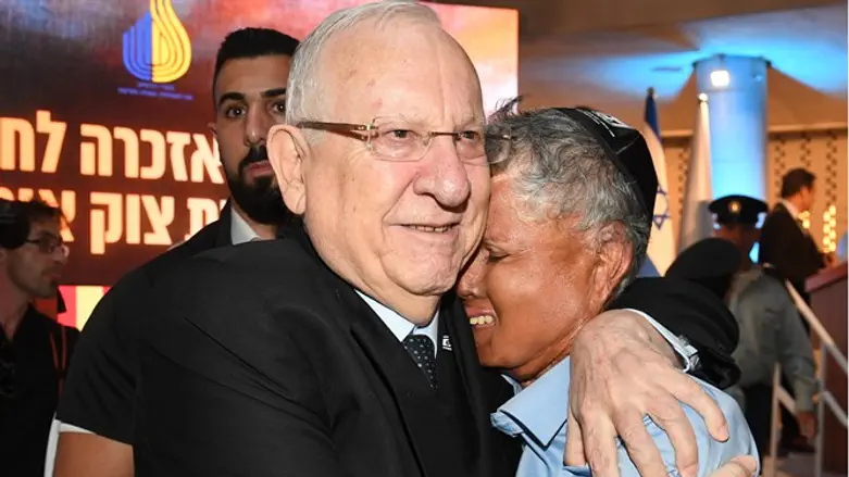 President Rivlin at Operation Protective Edge memorial