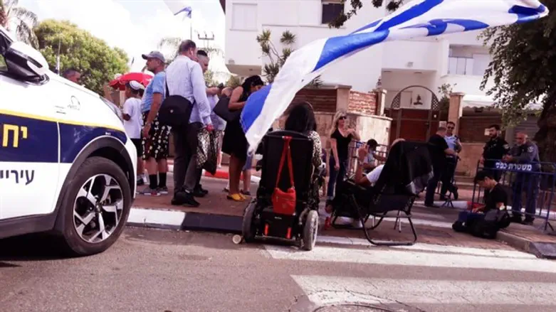 ההפגנה הקודמת מול בית ראש הממשלה