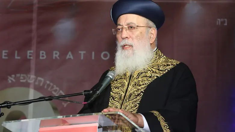 הרב עמאר באירוע