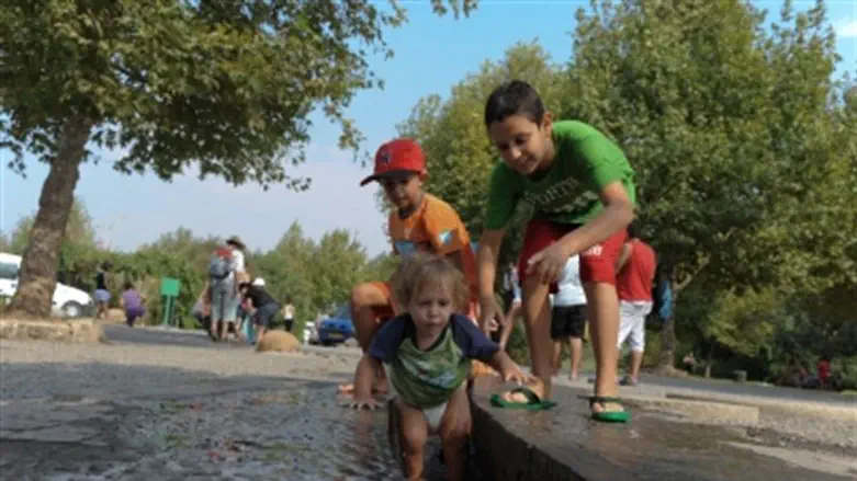 Vacationing in the Golan Heights.