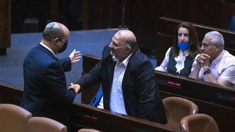 Naftali Bennett and Mansour Abbas
