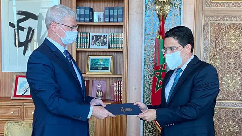 Director General of the Ministry of Foreign Affairs with the Moroccan Minister