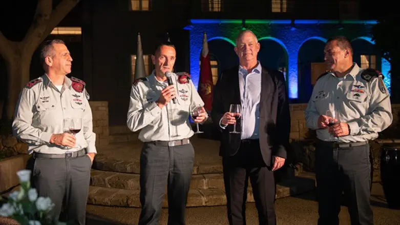 מימין: זמיר, גנץ, הלוי וכוכבי