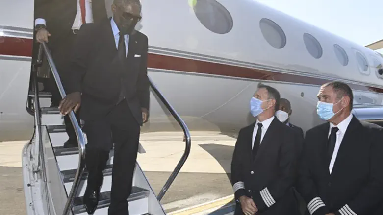 Teodoro Nguema Obiang Mangue arrives in Israel