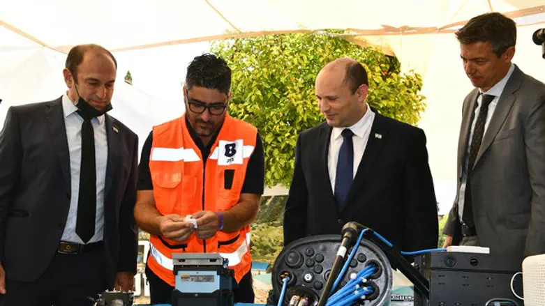 פריסת הסיבים במעלות