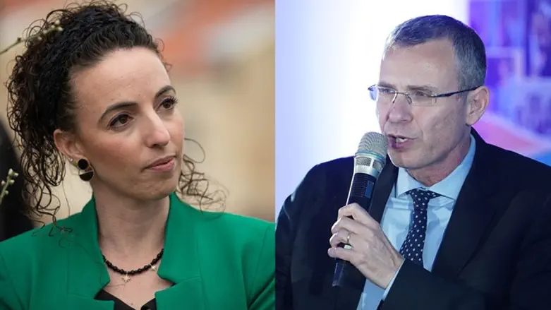 ח"כ יריב לוין וח"כ עידית סילמן