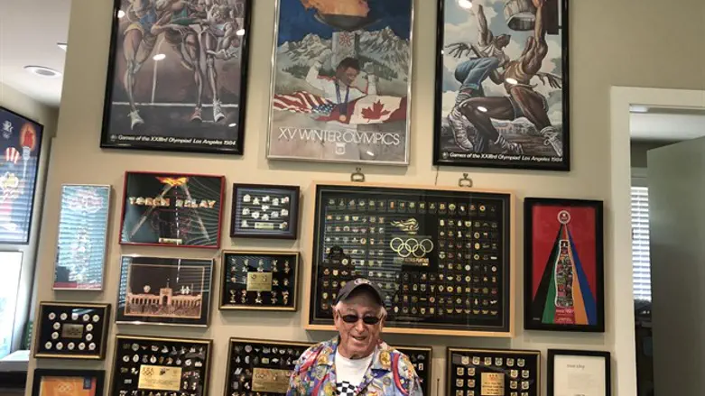 Sidney Marantz boasts a collection of over 12,000 Olympic pins.