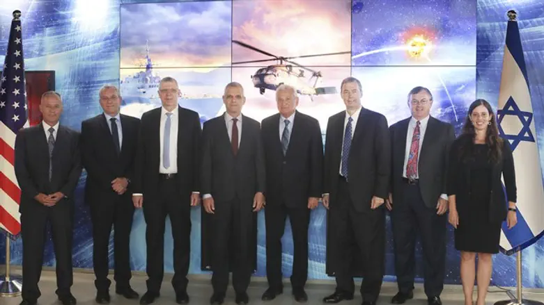 Senior Lockheed Martin and Rafael executives at the ceremony