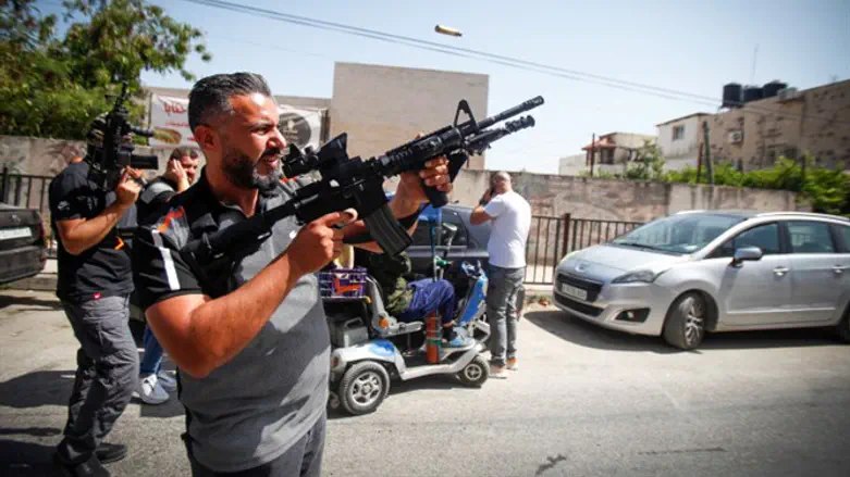 Вооруженные террористы в Дженине. Иллюстрация