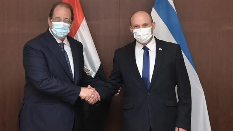 Abbas Kamel and PM Naftali Bennett