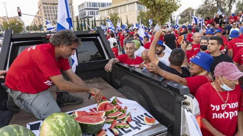 הפגנת החקלאים