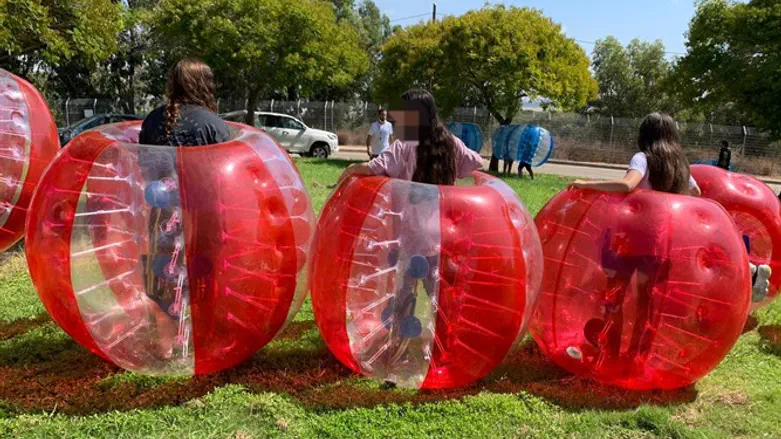 Kids from the Gaza border at a camp run by The Jewish Agency's Fund for the Vict