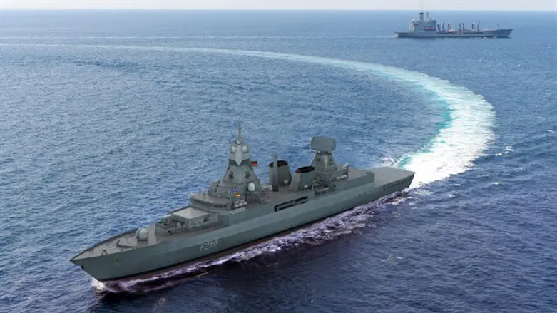 פריגטה מדגם F124 עם מכ"ם הגנה אווירית ארוך טווח