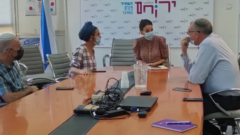 הפגישה בעיריית ירוחם