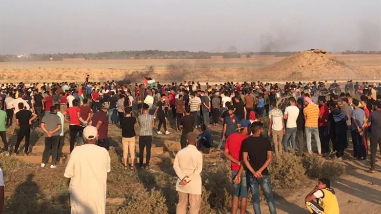Riots near Gaza border fence