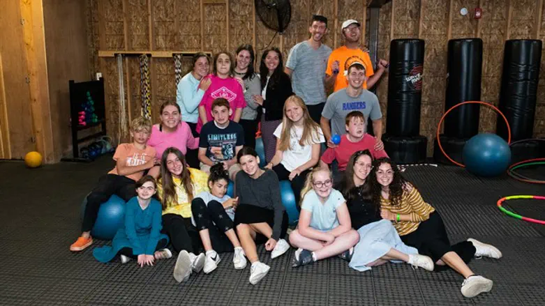 Participants at a Yachad summer camp