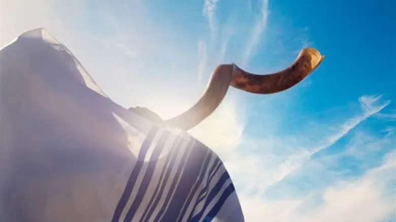 Shofar blowing
