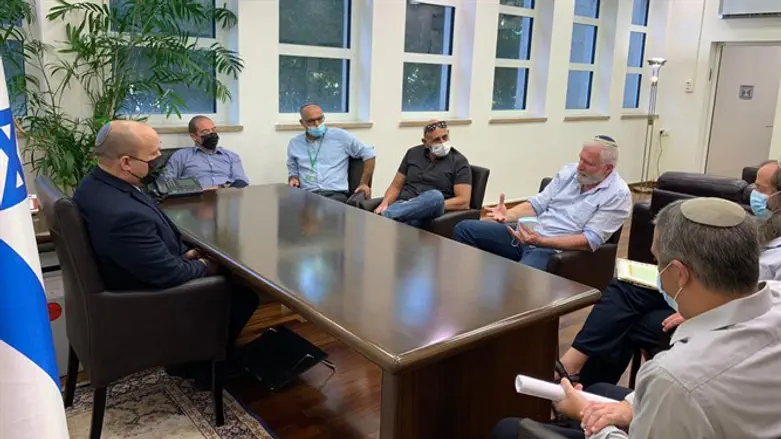 בנט וראשי מועצת יש"ע