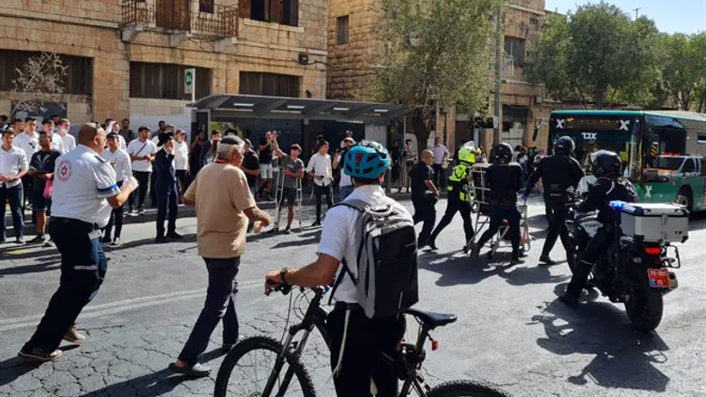 На месте теракта в Иерусалиме