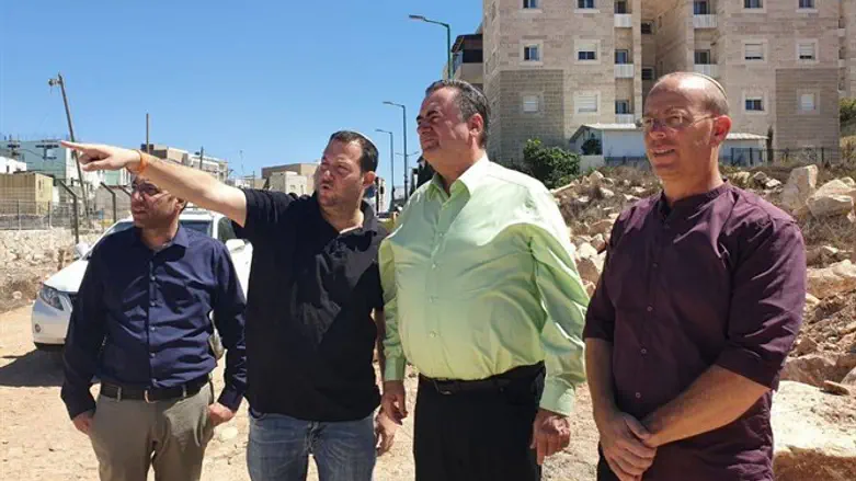 ח"כ ישראל כ"ץ ויוסי דגן בהר ברכה