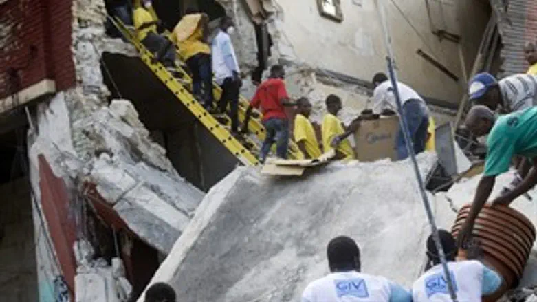 כך זה נראה בהאיטי. רעידת אדמה