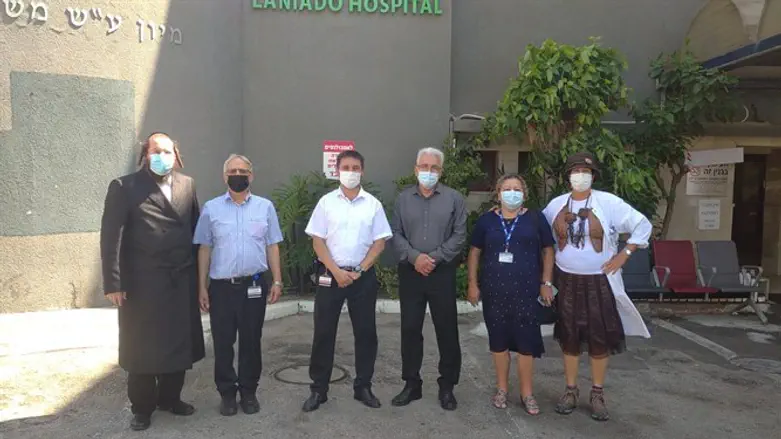 פרופ' סלמן זרקא בבית החולים לניאדו