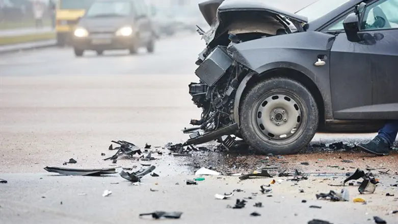Car accident, Illustration
