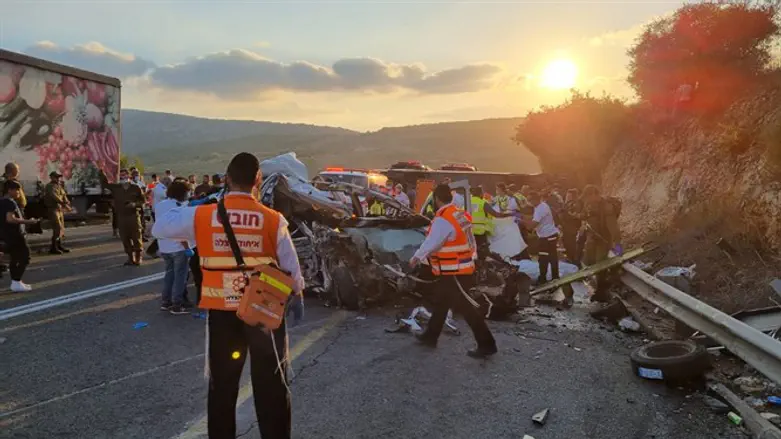site of bus accident