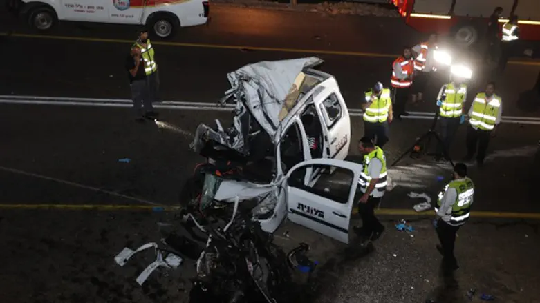 Scene of bus crash in northern Israel