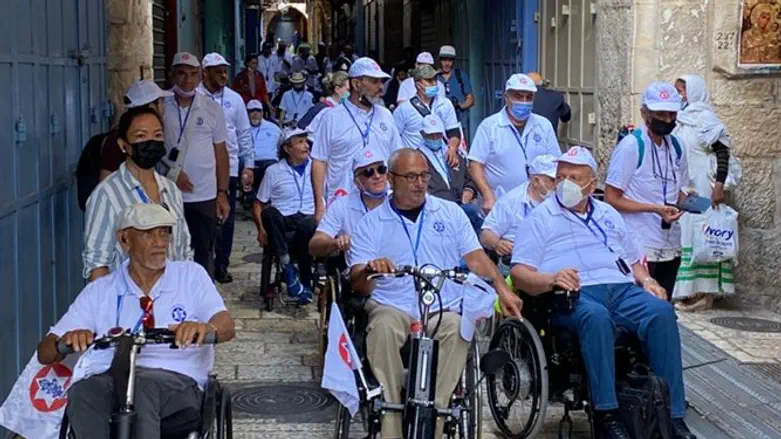 סיור נכי צה"ל בסמטאות העיר העתיקה