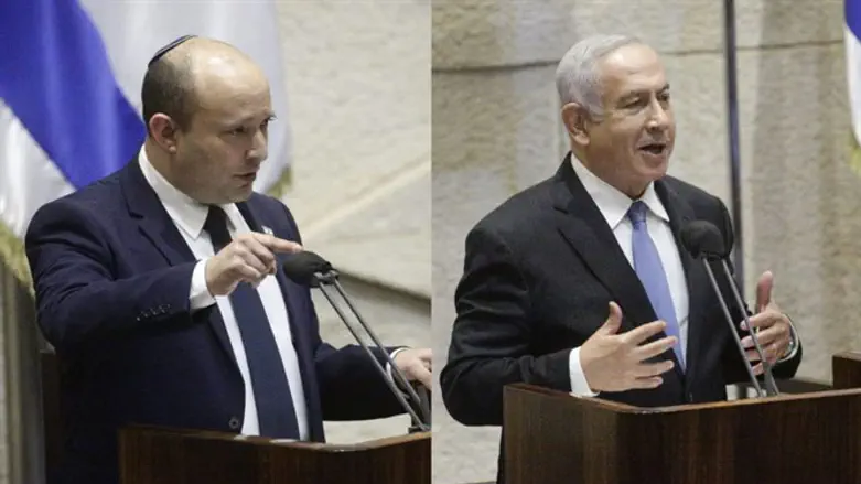 Нафтали Беннет и Биньямин Нетаньяху