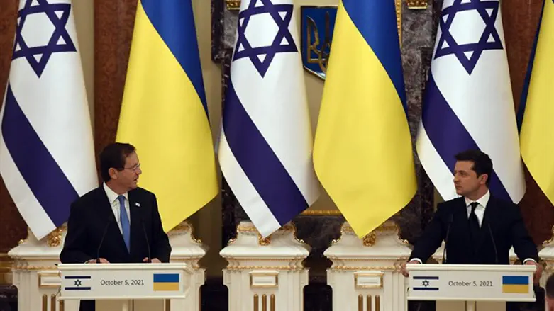 הרצוג ונשיא אוקראינה