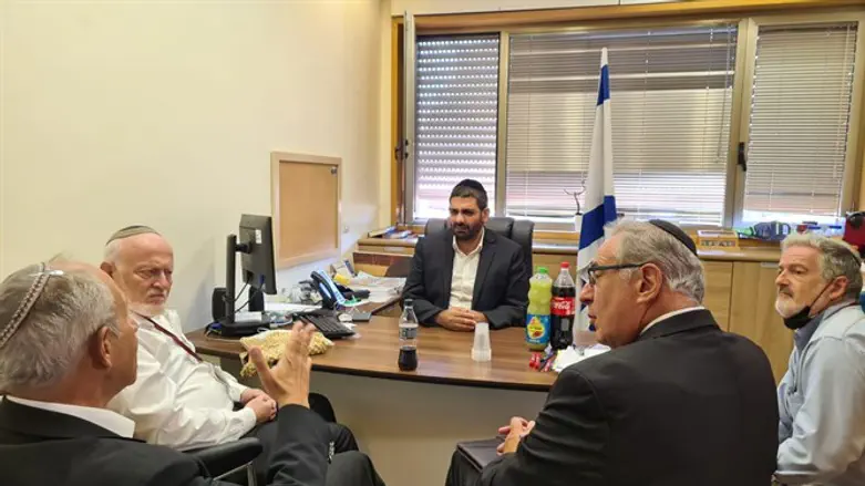 המפגש בלשכת ח"כ מיכאל מלכיאלי