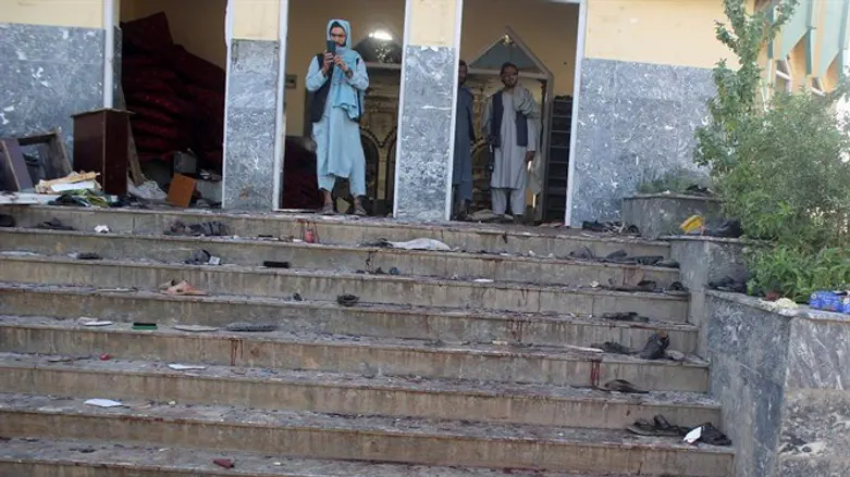 Aftermath of a similar attack at mosque in Kunduz, Afghanistan