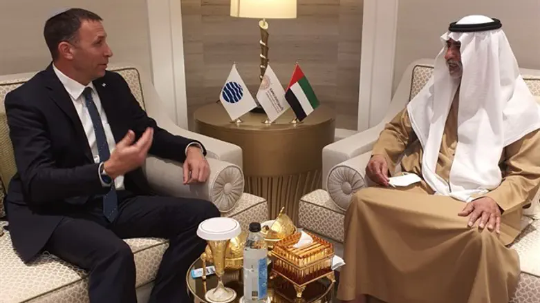 Minister Kahana with Sheikh Nahyan bin Mubarak