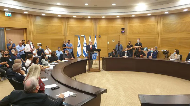 בנימין נתניהו בסיעת הליכוד